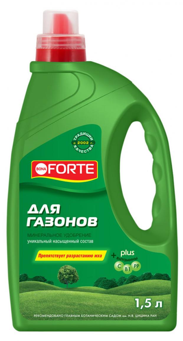 

Удобрение для газонов Bona Forte, 1,5 л