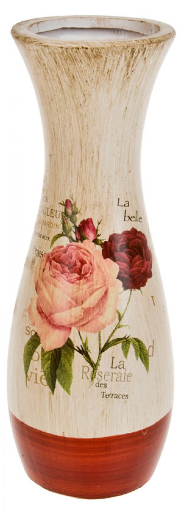 

Ваза декоративная ArtHouse Куст розы 11x11x31 см