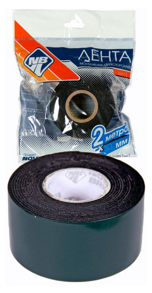 Скотч двухсторонний Nova Bright зеленый 30 мм х 2 м 37₽