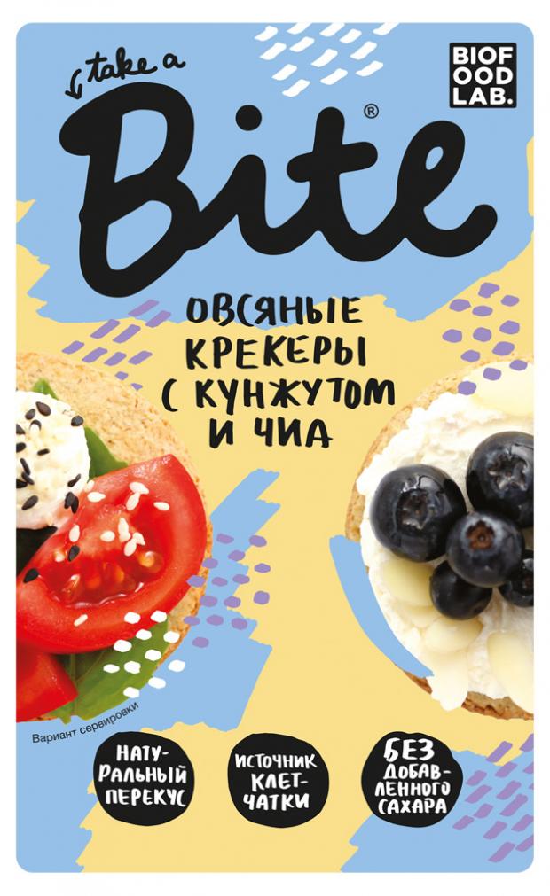 Крекеры овсяные Take a Bite c кунжутом и чиа 200 г 173₽
