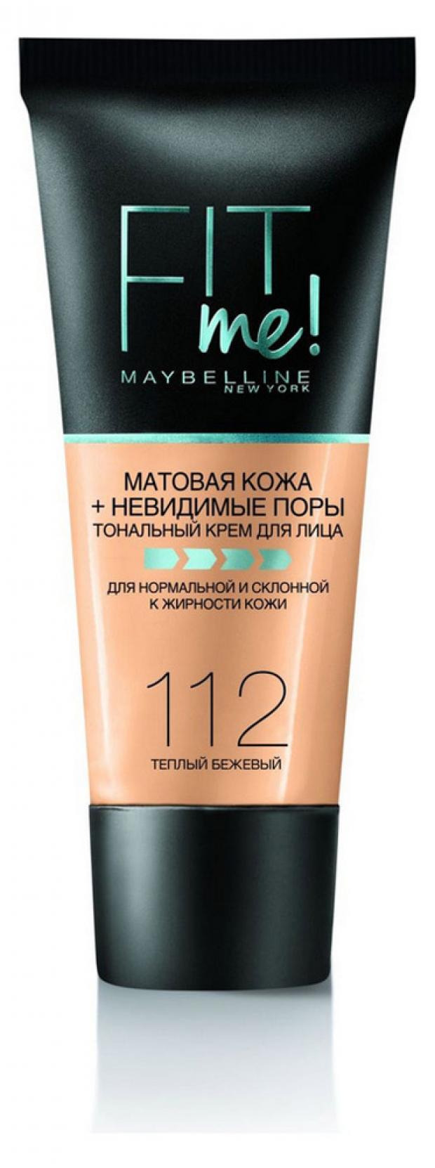 

Тональный крем для лица Maybelline New York Fit Me тон 112, 30 мл