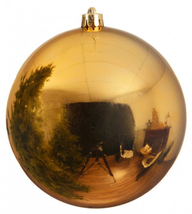 

Шар ёлочный Decoris пластиковый золотистый Ø20 см