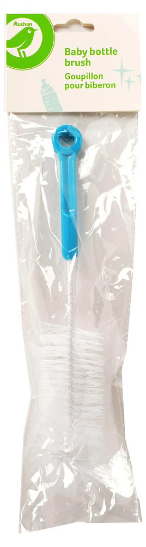 Щетка для бутылочек АШАН с голубой ручкой 60₽
