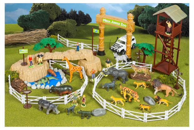 

Набор игровой ONE TWO FUN Зоопарк Джунгли, 75 предметов