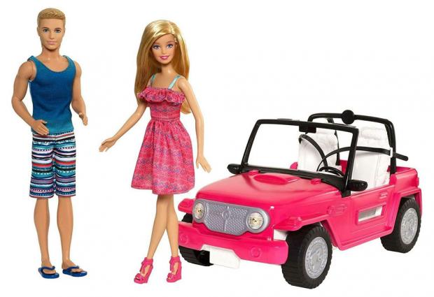 

Кукла Barbie Барби c Кеном в джипе