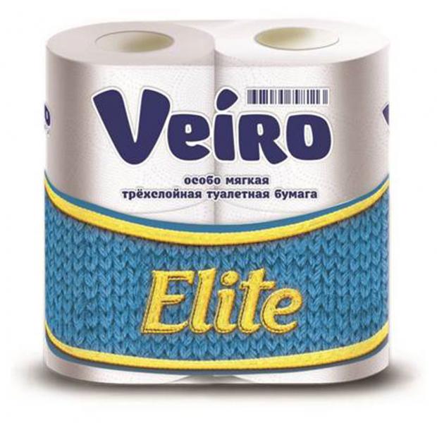 

Туалетная бумага Veiro Elite 3 слоя, 4 рулона