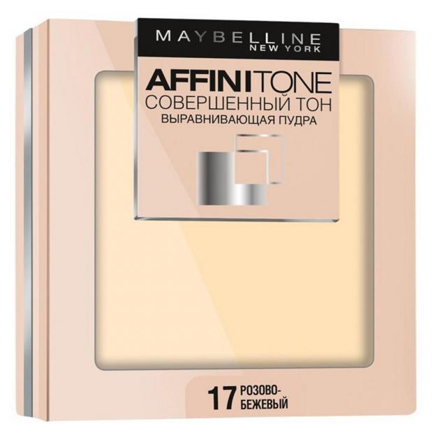 

Пудра для лица Maybelline New York Affinitone компактная розово-бежевый тон 17, 9 г