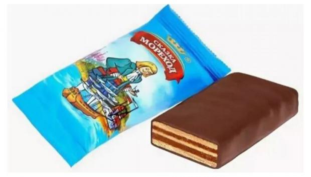 Конфеты вафельные Красный Октябрь Сказка Мореход вес 219₽