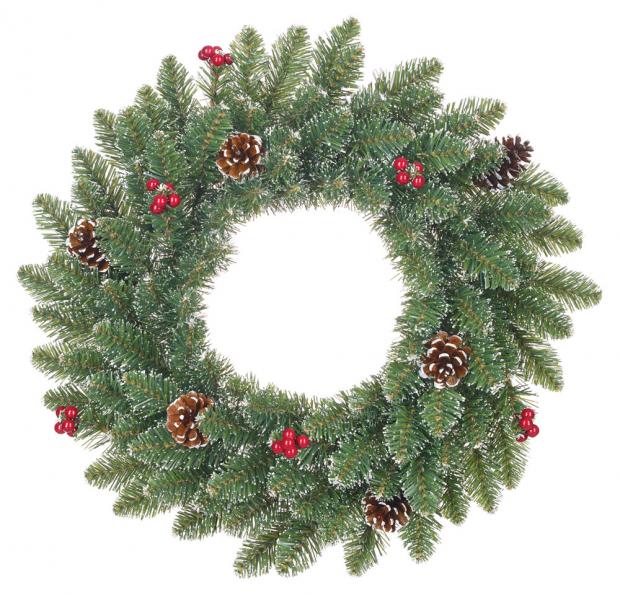 

Венок House of Seasons с ягодами и шишками, 35 см