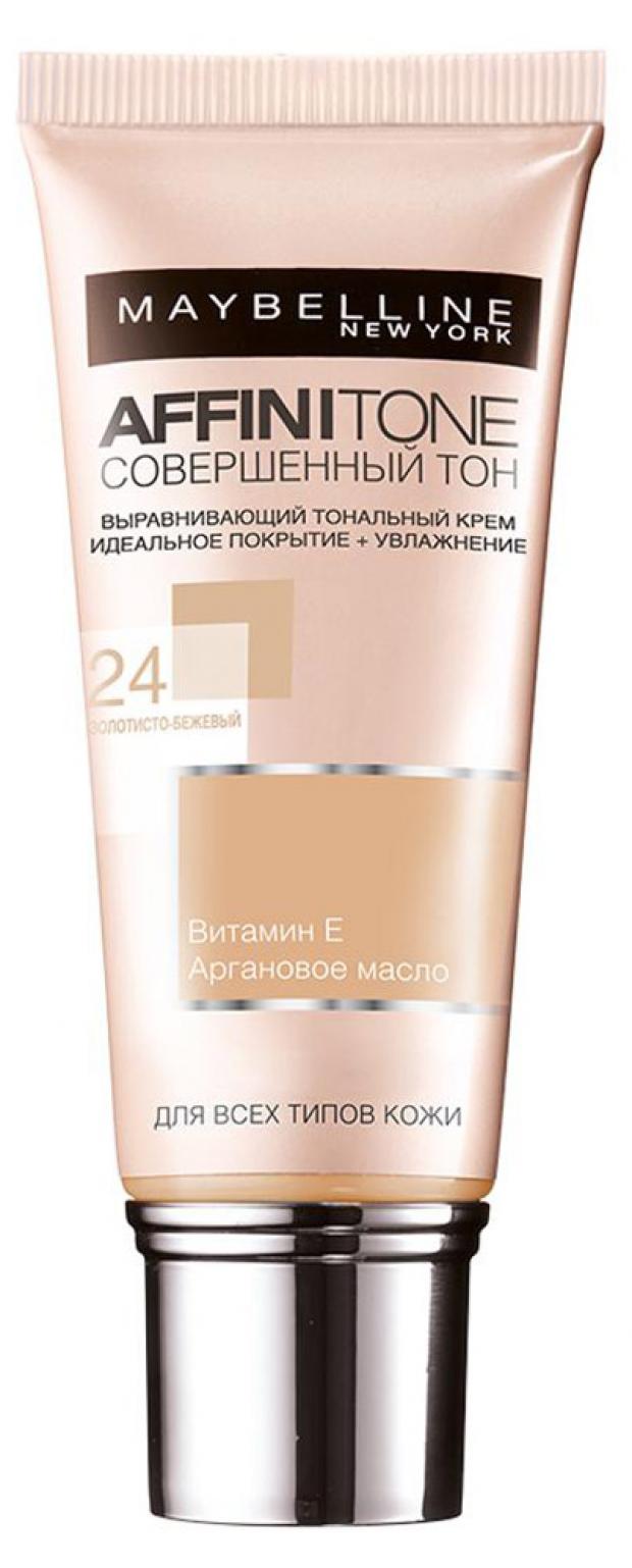 

Тональный крем для лица Maybelline New York Affinitone Золотисто-бежевый тон 24, 30 мл
