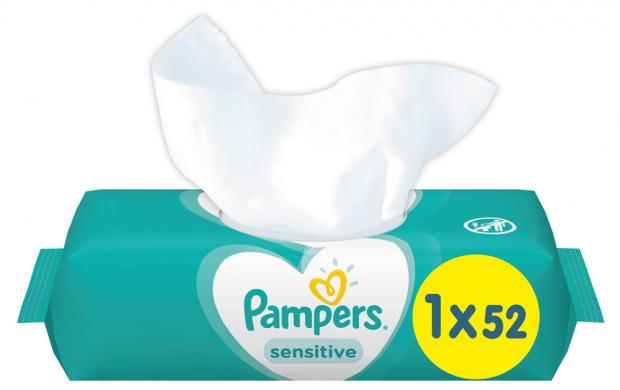 

Влажные салфетки детские Pampers Sensitive, 52 шт.