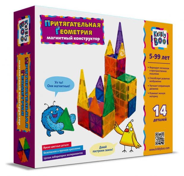 

Конструктор магнитный KriblyBoo, 130 деталей