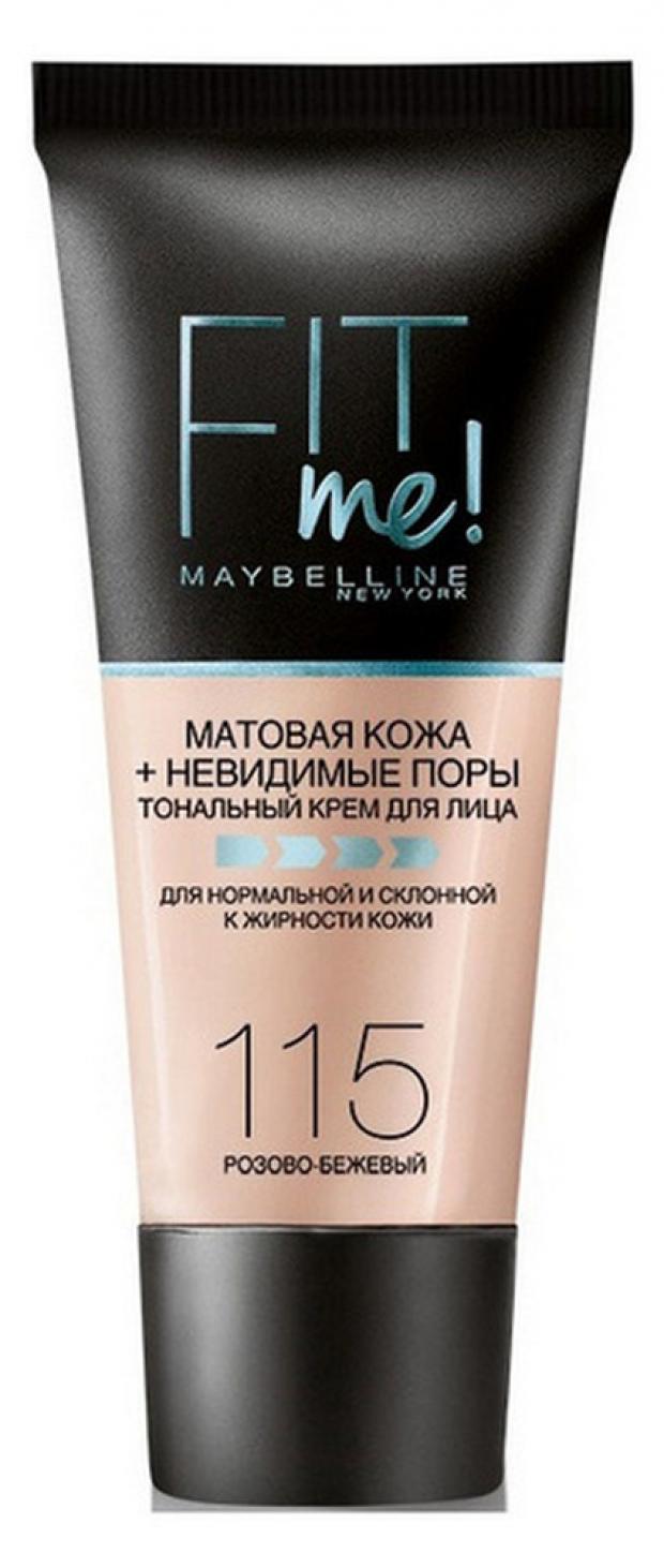 

Тональный крем для лица Maybelline New York Fit Me Розово-бежевый тон 115, 30 мл