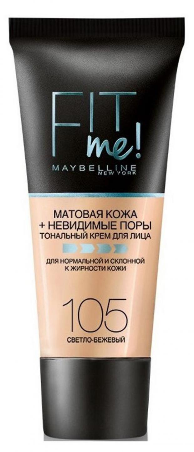 

Тональный крем Maybelline New York Fit Me Светло-бежевый тон 105, 30 мл
