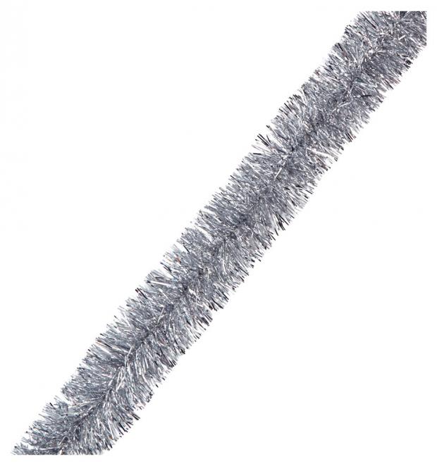 

Мишура Actuel серебряная, 7,5х200 см