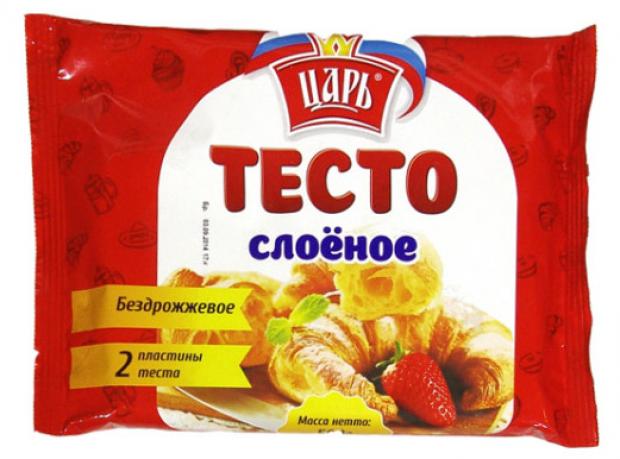 

Тесто слоеное «Царь» бездрожжевое, 500 г