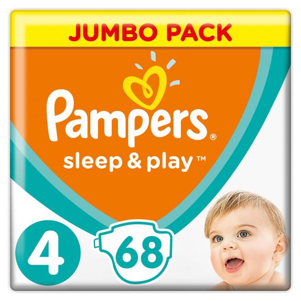

Подгузники Pampers Sleep&Play 4 (8-14 кг), 68 шт