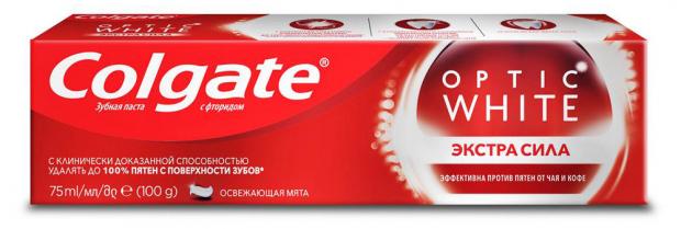 

Зубная паста Colgate Optic White Экстра сила, 75 мл