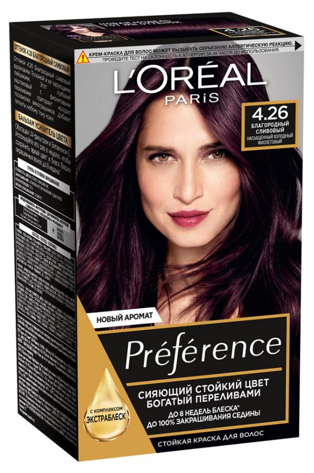 

Краска для волос L'Oreal Paris Preference Благородный сливовый тон 4.26, 174 мл