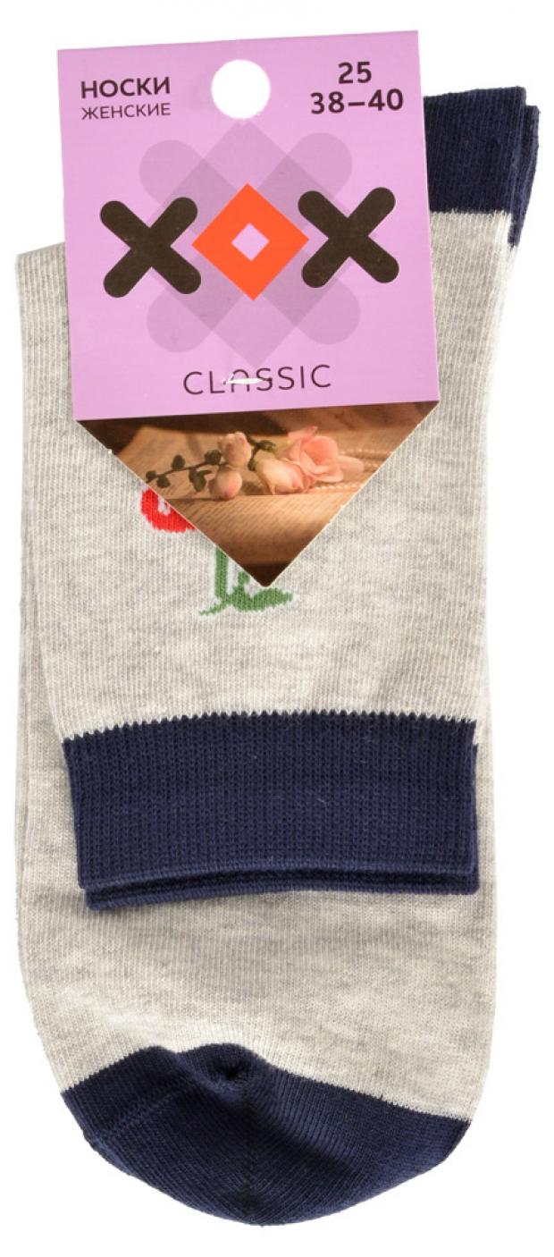 

Носки женские «ХОХ» G-3R16 серый меланж, р.25