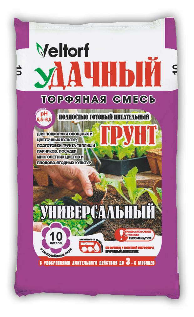 

Грунт универсальный «Удачный» питательный, 10 л