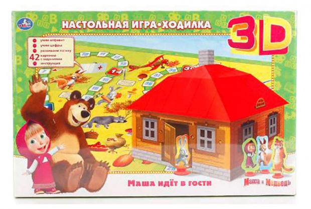 

Игра настольная 3D «Умка» Ходилка Маша идет в гости