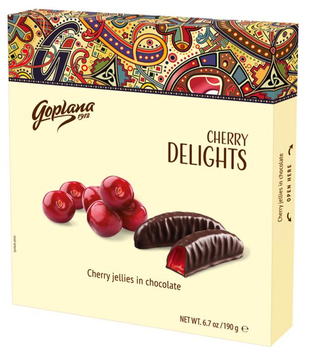 

Мармелад в шоколаде Goplana CHERRY DELIGHTS вишня, 190 г