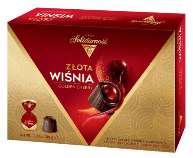

Набор конфет Solidarność ZLOTA WISNIA вишня, 306 г