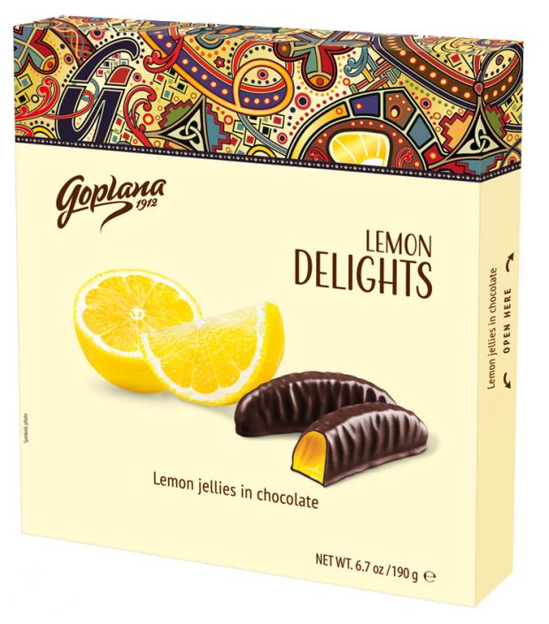 

Мармелад в шоколаде Goplana LEMON DELIGHTS лимон, 190 г