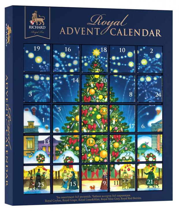 

Чайное ассорти RICHARD Royal ADVENT CALENDAR, 43 г