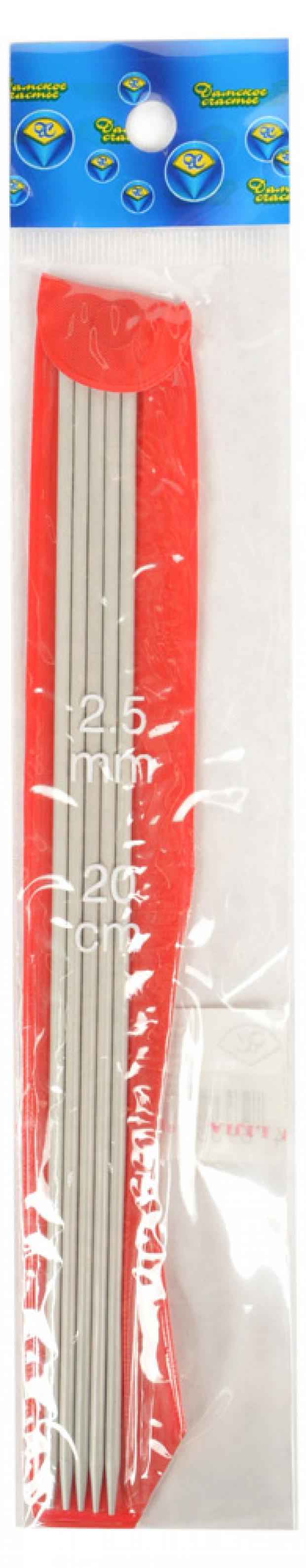 Спицы Дамское счастье чулочные 25 мм 20 см 5 шт 80₽