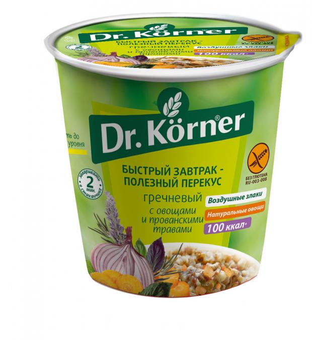 

Каша гречневая Dr.Korner с овощами и прованскими травами, 40 г