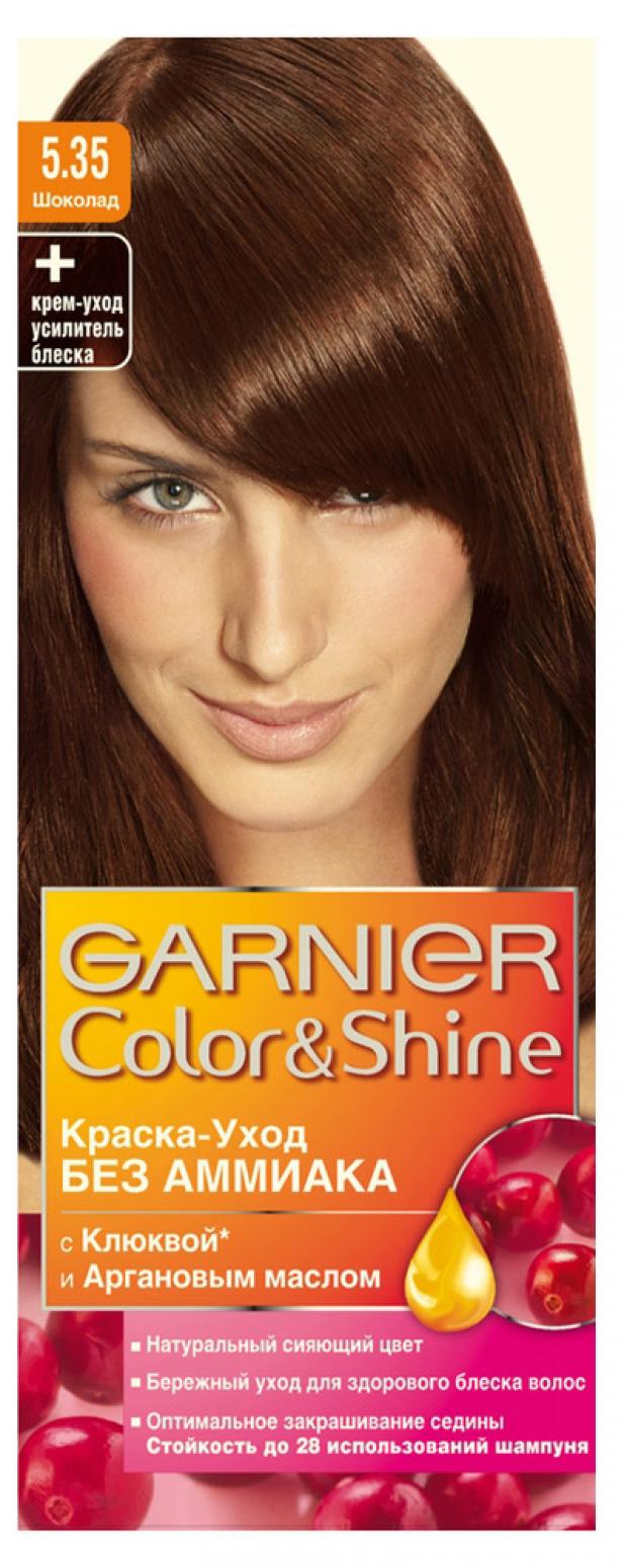 

Краска-уход для волос Garnier Color&Shine без аммиака Шоколад тон 5.35, 110 мл