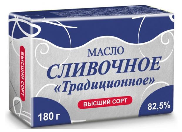 

Масло сливочное «Айсберг-Люкс» Традиционное 82,5%, 180 г