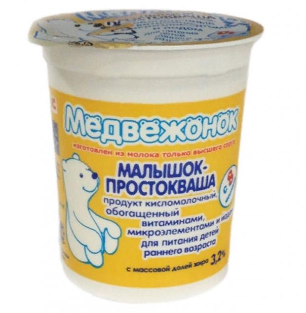 

Продукт кисломолочный «Медвежонок» Малышок Простокваша 3,2% с 8 месяцев, 200 г