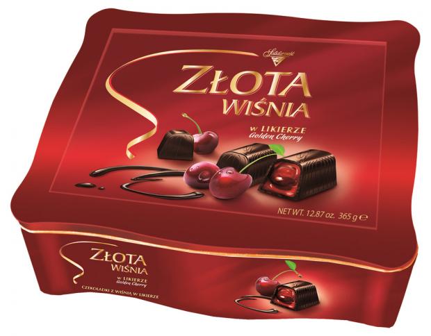 

Набор конфет Solidarność ZLOTA WISNIA Вишня в ликёре, 365 г
