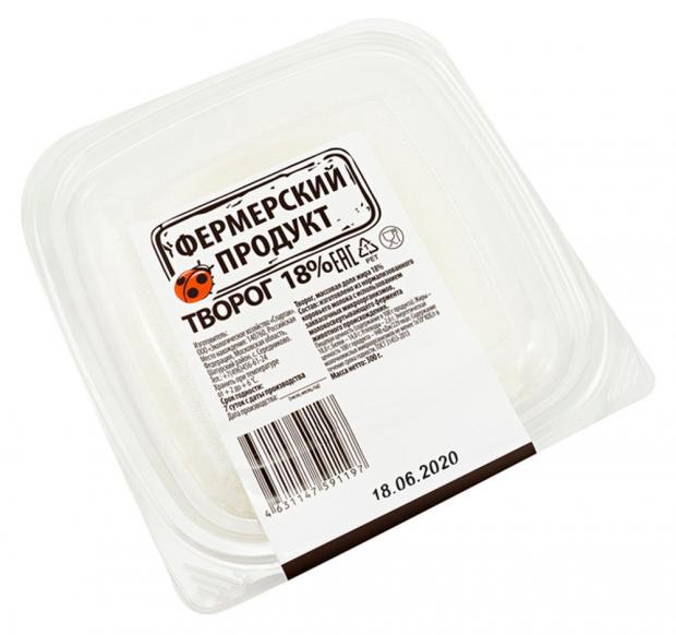 Творог «Фермерский продукт» 18%, 300 г