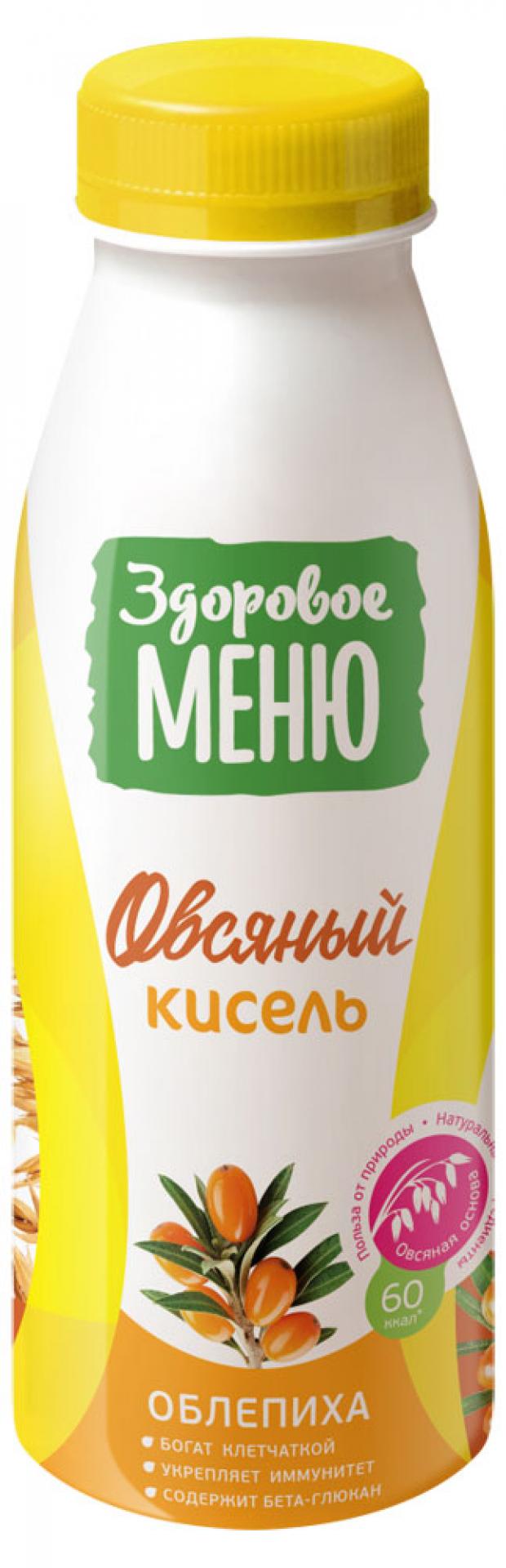 

Кисель овсяный «Здоровое МЕНЮ» Облепиха 0,5%, 330 мл