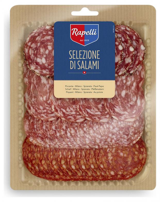 

Колбаса сыровяленная Rapelli Салями ассорти нарезка, 125 г