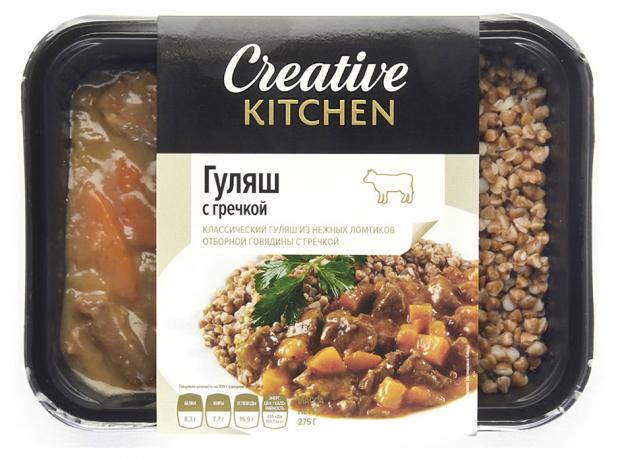 

Гуляш из говядины с гречкой Creative Kitchen, 275 г