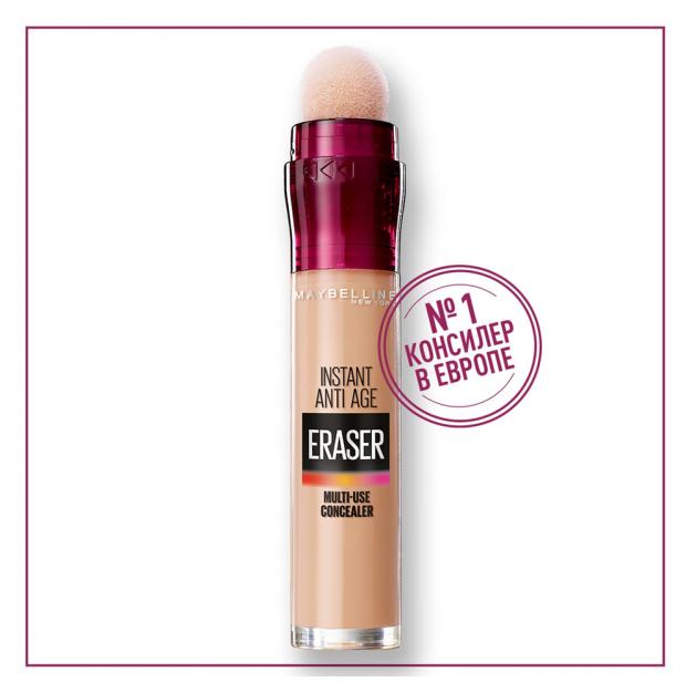 

Консилер для глаз Maybelline New York The Eraser Eye Натурально-бежевый тон 03, 6,8 мл