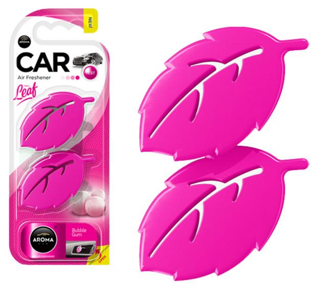 

Ароматизатор полимерный Aroma Car LEAF 3D Bubble Gum, 2x4,5 г