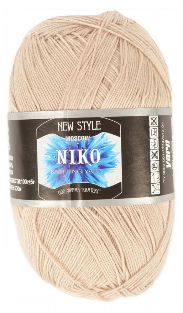 

Пряжа «Камтекс» Niko хлопковая цвет бежевый, 100 г/500 м