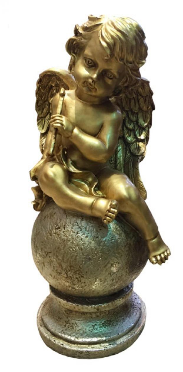 

Фигура садовая Ангел на шаре