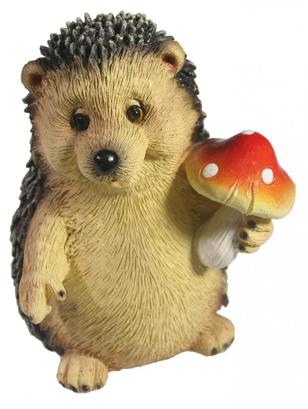 Садовая фигура Ежик с мухомором 282₽