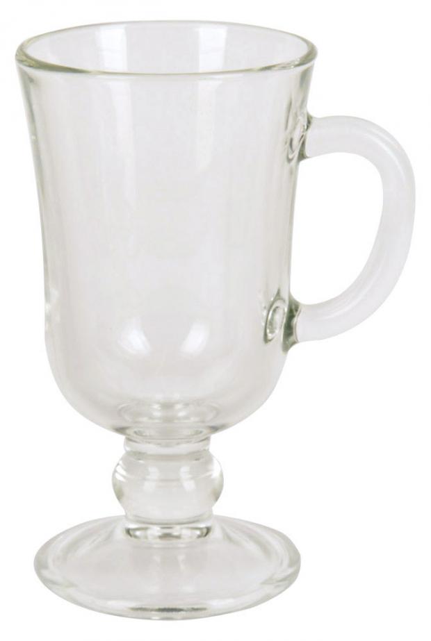 Кружка для глинтвейна АШАН Зеленая птица прозрачная стеклянная 200 мл 59₽