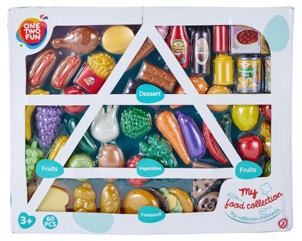 

Набор игровой ONE TWO FUN Моя коллекция еды, 60 предметов