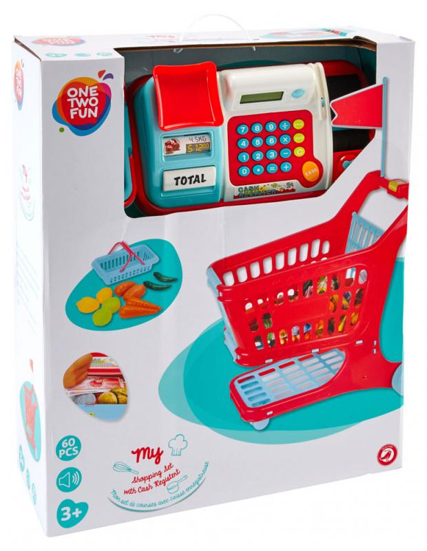 

Набор игровой ONE TWO FUN Супермаркет, 60 предметов