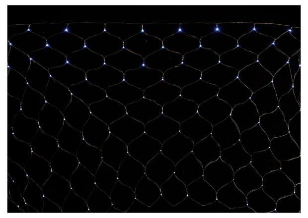 

Гирлянда сетка электрическая Actuel 120 LED ламп уличная холодный белый, 2х1 м