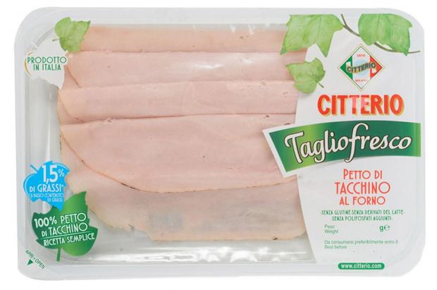 

Грудка индейки Citterio запеченная нарезка, 90 г